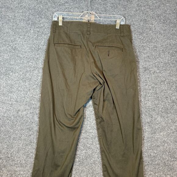 Lee Pants Mens 30x29 Green Extreme Comfort MVP Relaxed Fit Chinos Stretch - Picture 10 of 12